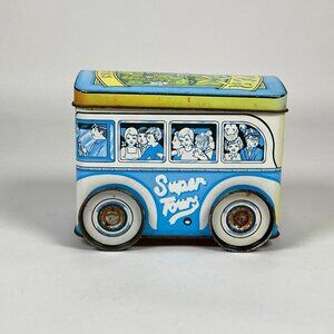 Vintage 1983 London Super Tours Bus Tin Metal Box Made In England Genuine DoDo